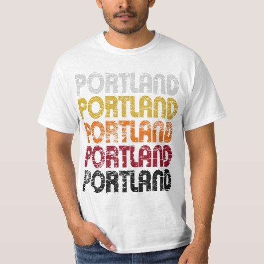 Vintager Retro Portland-T - Shirt (Vorderseite)