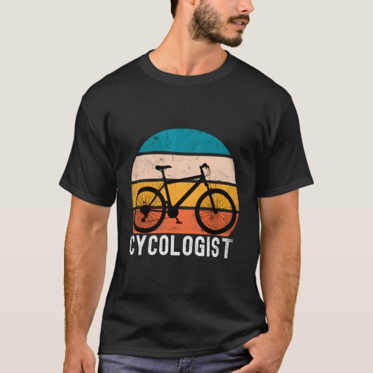 Vintager Retro-Radfahrer und Radfahrer T-Shirt (Vorderseite)