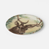 Vintager Retro-Rentier Pappteller (Schrägansicht)