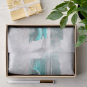 Vintager Retro Rustikaler Aquamariner Grüner LKW Seidenpapier (Geschenk)