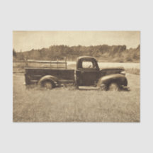 Vintager Retro Rustikaler Sepia Tone Farm Truck