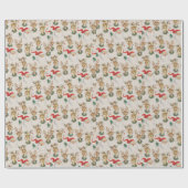 Vintager Retro Santa Dez Weihnachten Geschenkpapier (Flach)