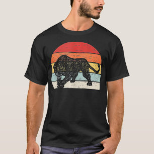 Vintager Retro-Schwarzer Panther T-Shirt