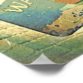 Vintager Retro-Signaturraum Wash Tub 11x14 Poster (Ecke)