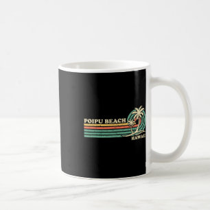 Vintager Retro Sommerurlaub Hawaii Poipu Strand Kaffeetasse