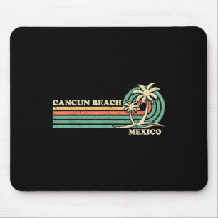 Vintager Retro Sommerurlaub Mexiko Cancun Strand Mousepad