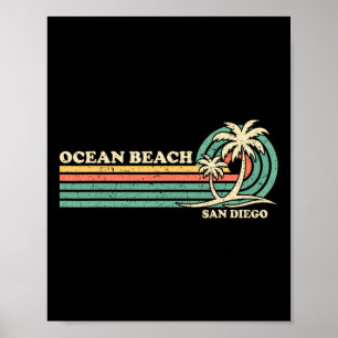 Vintager Retro Sommerurlaub San Diego Poster