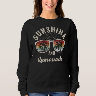 Vintager Retro-Sonnenschein und Lemonade-Sommer Sweatshirt