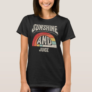 Vintager Retro-Sonnenschein und Saft Sommer 1 T-Shirt