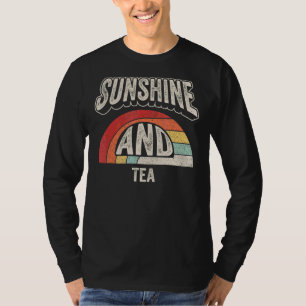 Vintager Retro-Sonnenschein und Teesommer T-Shirt
