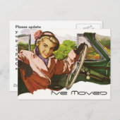 Vintager Retro-Spaß auf der Postkarte Ich habe neu (Vorne/Hinten)