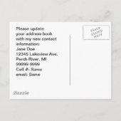 Vintager Retro-Spaß auf der Postkarte Ich habe neu (Rückseite)