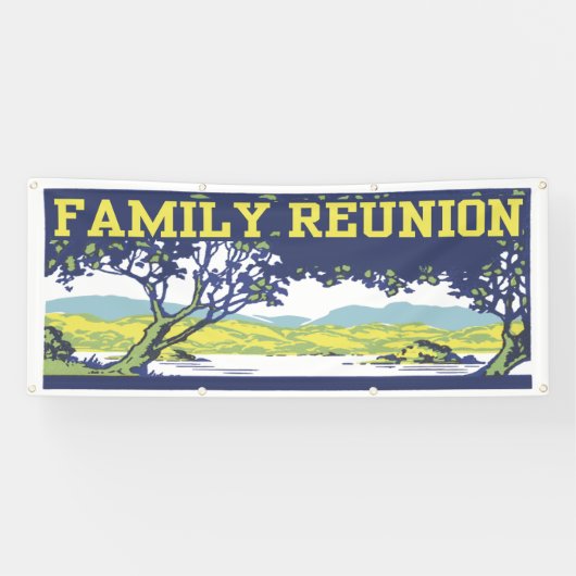 Vintager Retro-Stammbaum Banner (Horizontal)