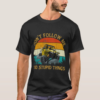 Vintager Retro-Stil UTV ATV Quad Offroad Auto Don_ T-Shirt
