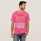 Vintager Retro Stupid Tree Disk Golf T-Shirt (Vorne ganz)