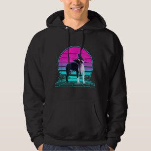 Vintager Retro Sunset Boston Terrier T - Shirt