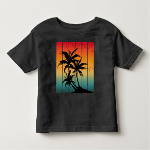 VINTAGER RETRO SUNSET PALM TREMEN T - Shirt