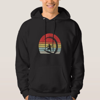 Vintager Retro-Surfer-Wellenreitstrand Hoodie