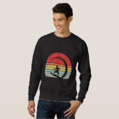 Vintager Retro-Surfer-Wellenreitstrand Sweatshirt (Vorne ganz)
