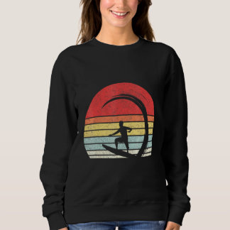 Vintager Retro-Surfer-Wellenreitstrand Sweatshirt