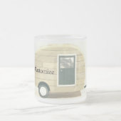 Vintager Retro-Teardrop-Camper Mattglastasse (Mittel)