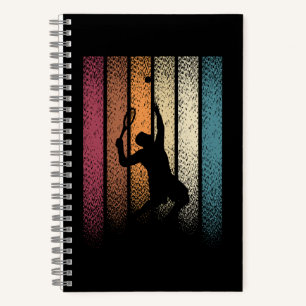 Vintager Retro-Tennissport Notizblock