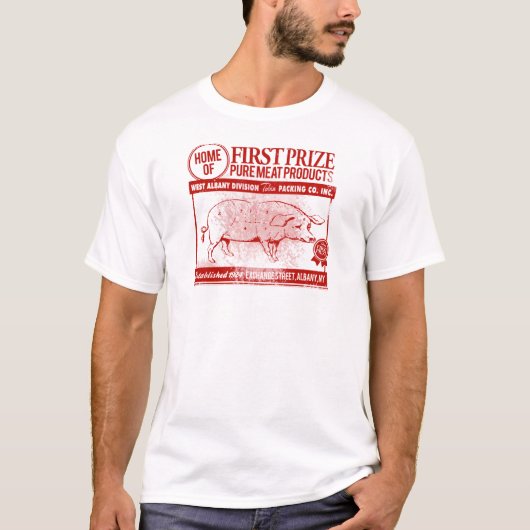 Vintager Retro Tobins erster Preis-T - Shirt (Vorderseite)