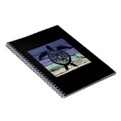 Vintager Retro Turtle Marine Biologe Notizblock (Rechte Seite)