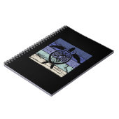 Vintager Retro Turtle Marine Biologe Notizblock (Linke Seite)