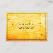 Vintager Retro- und eleganter Holzarbeiter oder Zi Visitenkarte (Vorderseite)