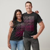 Vintager Retro-Usher-Name T-Shirt (Unisex)