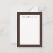 Vintager Retro-Valentinhund füttert Mitteilungskarte (Rückseite)