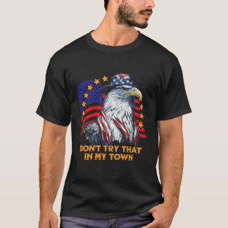 Vintager Retro, versuche das nicht in meiner Stadt T-Shirt