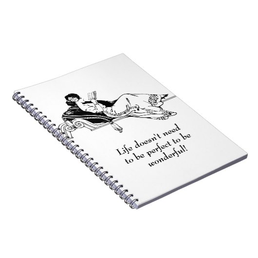 Vintager Retro-Viktorianischer Inspiration Notizblock (Rechte Seite)