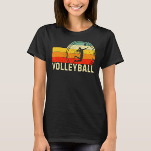 Vintager Retro-Volleyball-Spieler für männliche we T-Shirt