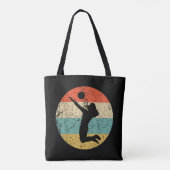 Vintager Retro-Volleyballspieler Tasche (Rückseite)