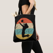 Vintager Retro-Volleyballspieler Tasche (Von Nahem)