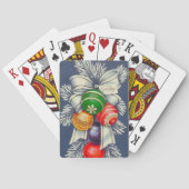 Vintager Retro-Weihnachtsfeiertag Spielkarten (Rückseite)