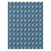 Vintager Retro-Weihnachtsmann Tischdecke (Vorderseite)