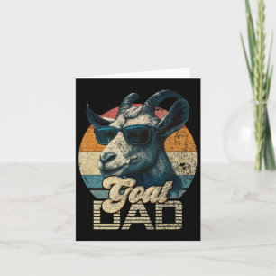 Vintager Retro-Ziege-Vater Best Goat Daddy Funny F Karte
