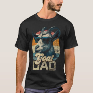 Vintager Retro-Ziege-Vater Best Goat Daddy Funny F T-Shirt