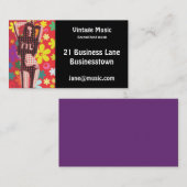 Vintager Retro-zweiter Musikspeicher Visitenkarte (Vorne/Hinten)