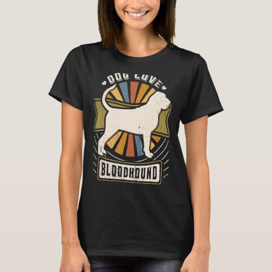 Vintager Retrohund T-Shirt (Vorderseite)