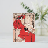 Vintager Retroklassiker Postkarte (Stehend Vorderseite)