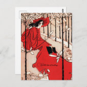 Vintager Retroklassiker Postkarte (Vorne/Hinten)