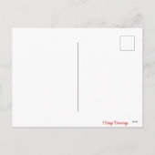 Vintager Retrolehrer Valentinstag Feiertagspostkarte (Rückseite)