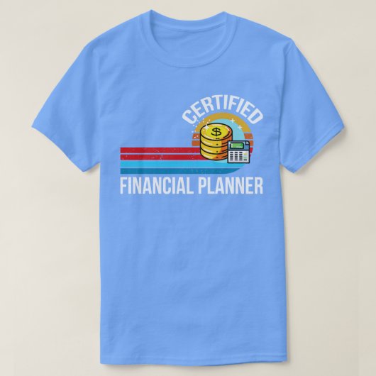 Vintager Retromodus für den geprüften Finanzplaner T-Shirt (Design vorne)