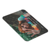 Vintager Retroskript-Foto-Abschluss Magnet (Rechte Seite)