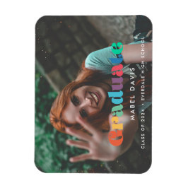 Vintager Retroskript-Foto-Abschluss Magnet