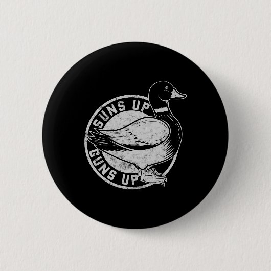 Vintager Retrostil lässt die Hasenjagd höher schla Button (Vorderseite)